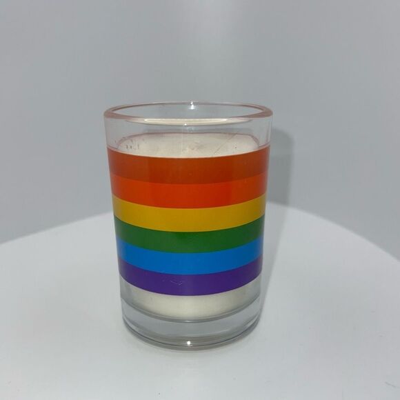 🦋$4 ~ Soy Votive Glass Candle ~ Rainbow ~ New ~ 🌈 - Picture 2 of 4
